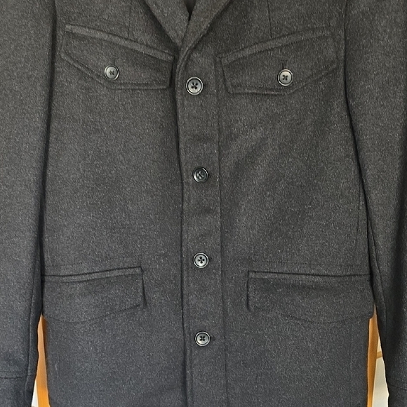 Banana Republic Charcoal Military Jacket - Men's Size S - Picture 3 of 13